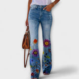 Alexandra | Pantaloni cu Flori