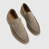 Elvy | Moccasini eleganți de nubuă albă