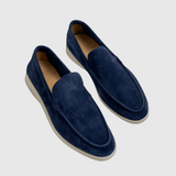 Elvy | Moccasini eleganți de nubuă albă
