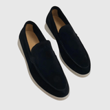 Elvy | Moccasini eleganți de nubuă albă