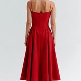 Filipa | Rochie midi cu corset structurat