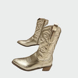 Zuri | Cizme de cowboy metalice