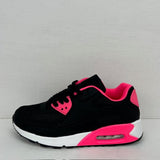 Merle | Pantofi de tenis gonflabili negri roz fuchsia