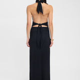 Lerata | elegant rochie lungă cu guler cu nasturi