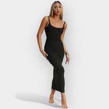 Victoria | Rochie midi cu spate deschis