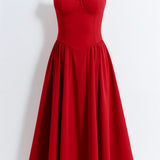 Filipa | Rochie midi cu corset structurat