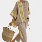 Lorena | Set din In și Bambus Boho