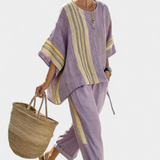 Lorena | Set din In și Bambus Boho