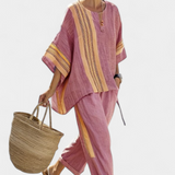 Lorena | Set din In și Bambus Boho