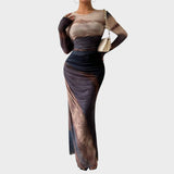 Amélia | Maxi rochie cu mâneci lungi