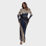 Amélia | Maxi rochie cu mâneci lungi