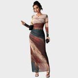 Amélia | Maxi rochie cu mâneci lungi
