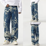 Edvard | Blugi Denim pentru Bărbați cu Efect Pixel