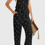 Bianca | Rochie monocromatică cu model de stele