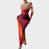 Amélia | Maxi rochie cu mâneci lungi
