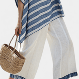 Constança | Costum albastru linen din Marea Baltică