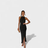 Camila | Rochie lungă, creponată