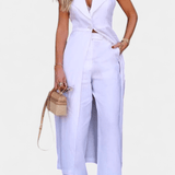 Eider | Set de vesta fără mâneci și pantaloni drepți