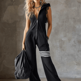 Līga | Retro sport onesie cu glugă și dungi