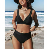 Clara | Costum de Baie Neted cu Talie Înaltă