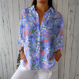 Annie | Bluză ușoară cu motiv floral și design frumos al grădinii