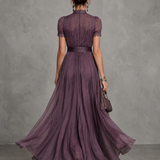 Ashley | Rochie maxi din șifon elegant