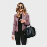Johanna | Jachetă de piele în stil modern