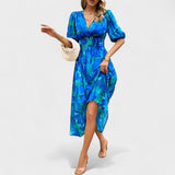 Clara | Rochie midi elegantă cu flori