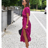 Amelie | Midi rochie cu model floral reglabilă și confortabilă