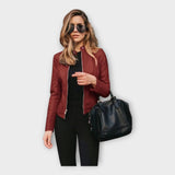 Johanna | Jachetă de piele în stil modern