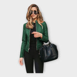 Johanna | Jachetă de piele în stil modern