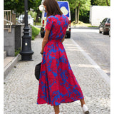 Amelie | Midi rochie cu model floral reglabilă și confortabilă
