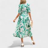 Clara | Rochie midi elegantă cu flori