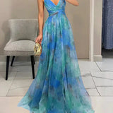 Madeline | Rochie Lungă cu Flori, Care Radiază Eleganță fără Efort