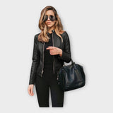Johanna | Jachetă de piele în stil modern