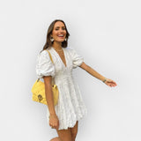 Elisa | Rochie albă ușoară