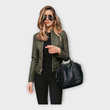 Johanna | Jachetă de piele în stil modern
