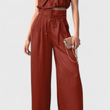 Helira | Set din două piese cu top liber și pantaloni palazzo