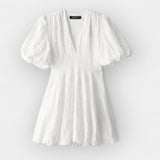 Elisa | Rochie albă ușoară