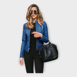 Johanna | Jachetă de piele în stil modern