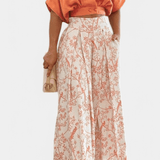 Olivia | Set Boho cu decolteu în V și pantaloni lați