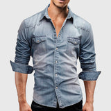 Camisa | Cămașă cu Nastură Structurată pe Față