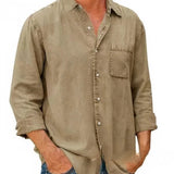 Camisa | Camisă din Denim cu Mânecă Lungă