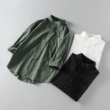 Camisa | Gola Mandarim Elegante
