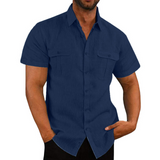 Camisa | Mâneci Scurți Două Buzunare