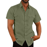 Camisa | Mâneci Scurți Două Buzunare