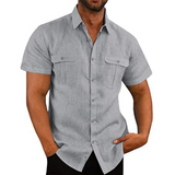 Camisa | Mâneci Scurți Două Buzunare