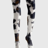 Viken | Leggings cu Tipărire Artistică Distractivă Subțire și Șosete Personalizate [Moo Chic]