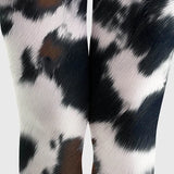 Viken | Leggings cu Tipărire Artistică Distractivă Subțire și Șosete Personalizate [Moo Chic]