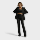 Selina | Set de 3 piese Șiks (jachetă, top, pantaloni)